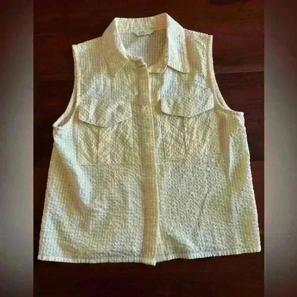 Sim & Sam Seersucker Picnic Blouse